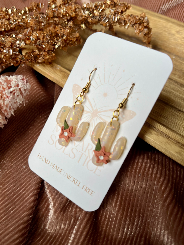 Nickel free online christmas earrings